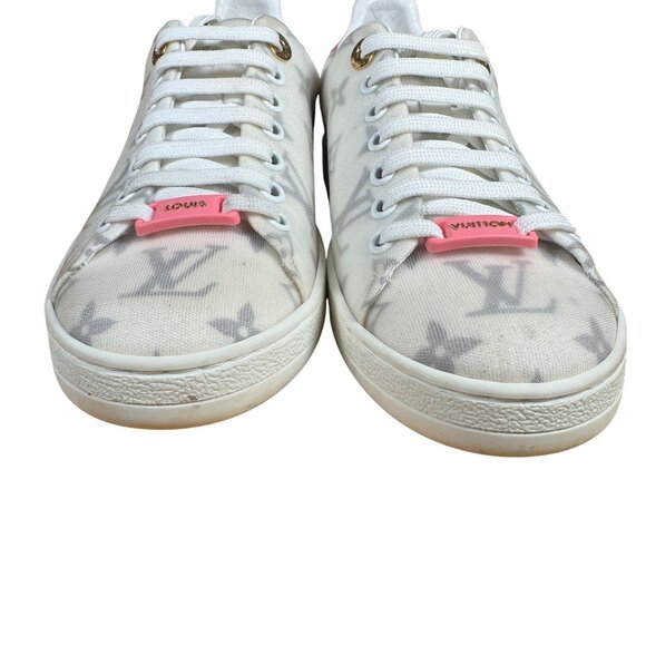 Louis Vuitton Technical Fabric Calfskin Monogram Frontrow Sneakers Size 36 - Picture 5 of 14